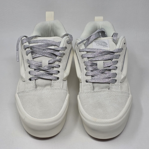 Vans Knu Stack White Chunky Platform Sneakers VN000CRS448 Womens 8 Mens 6.5 New - Picture 7 of 11